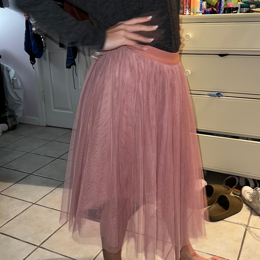 HAUTE MONDE Pink Tulle Skirt
